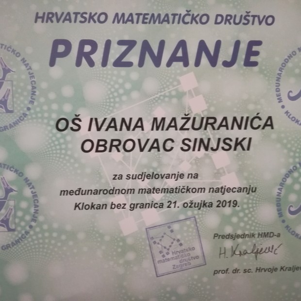Klokan bez granica / rezultati 2019.