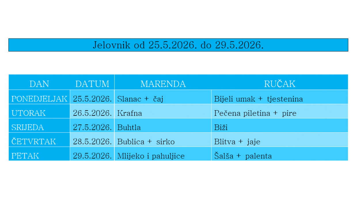 Školski jelovnik